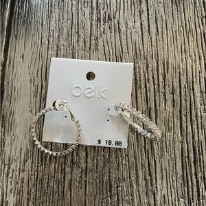 belk silver diamond hoops